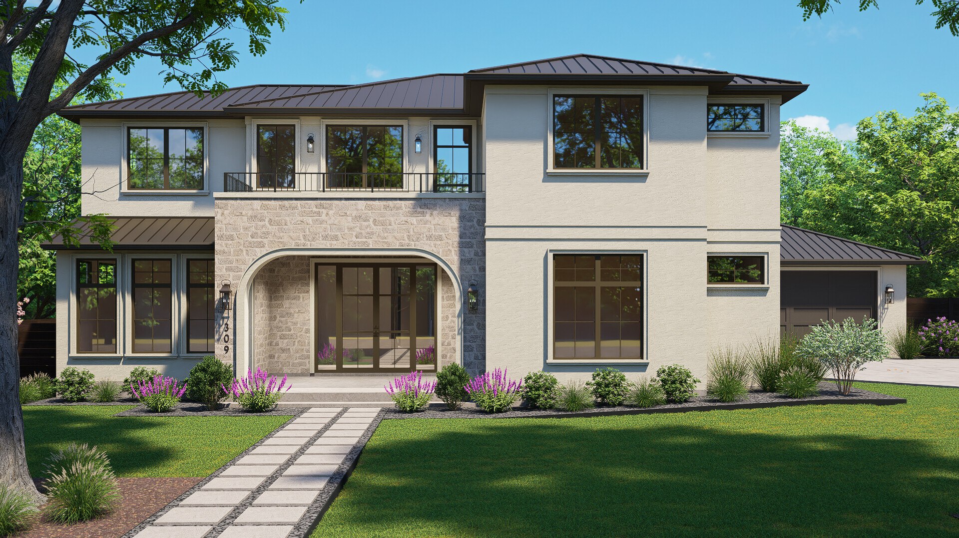 309 Laurelwood Trl — Front Exterior Rendering